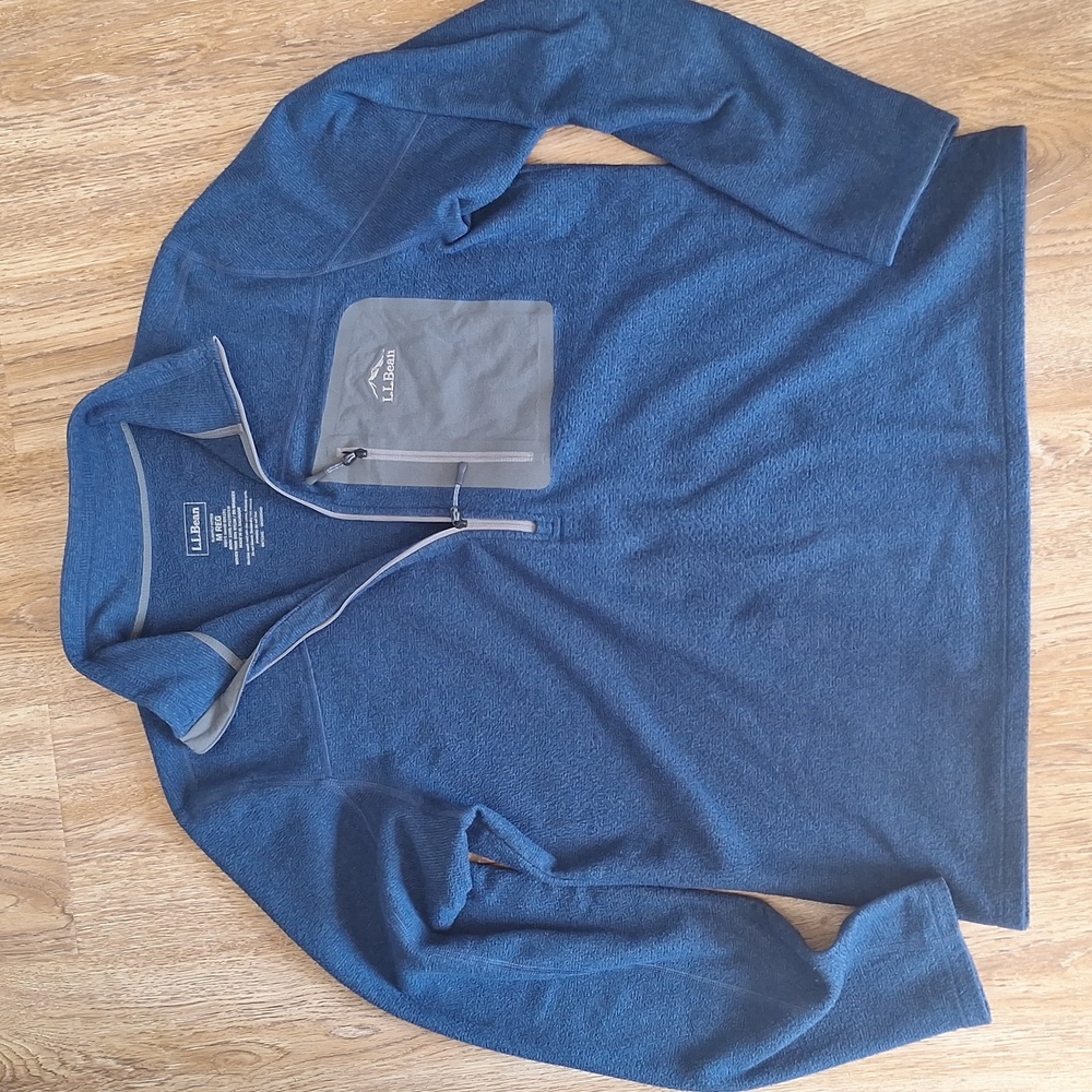 L.L. Bean North Ridge 1/2 Zip Fleece Pullover - M